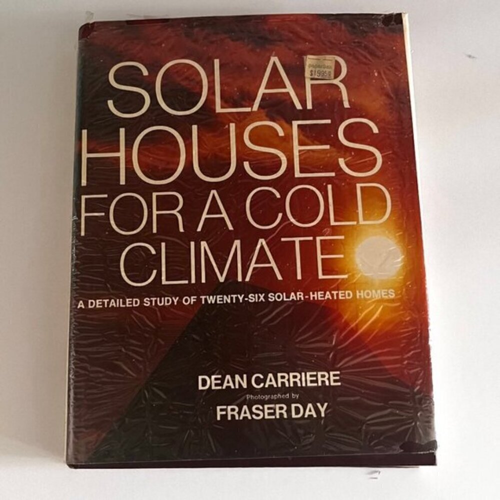1980 Solar Houses for a Cold Climate Book EX-LIBRARY Ecological Homes Heating